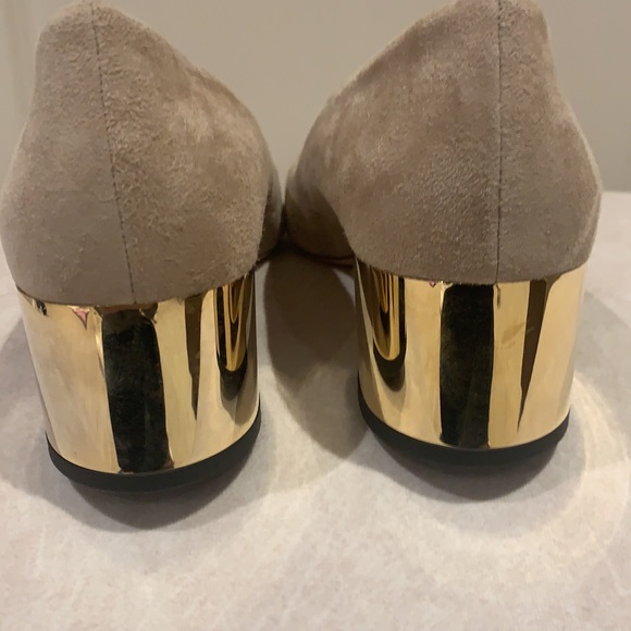 NWOB Jimmy Choo Jessie block heel pump antique rose ( beige ) 39 1/2 - Picture 9 of 10